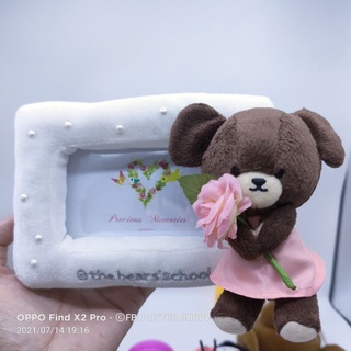 กรอบรูป หมีแจ็คกี้ The Bears School Frame Sweet Jackie Photo Frame ขาตั้งได้ ป้ายSekiguchi Bandai ลิขสิทธิ์แท้ งานสวย