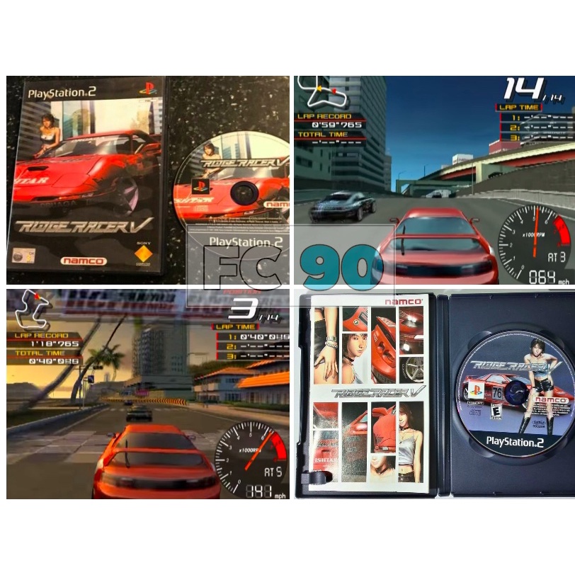 แผ่นแท้เกมแข่งรถ Ridge Racer V [PS2] แผ่นมือสอง สภาพดี มีกล่อง สำหรับเพลย์สเตชั่น2 Playstation2