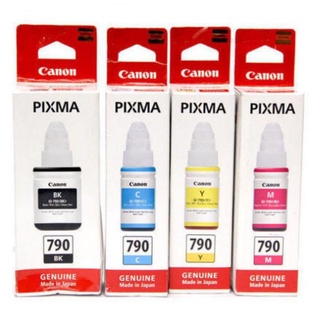 ของแท้ พร้อมกล่อง หมึก Canon GI-790 หมึกเติม หมึกขวด BK C M Y ของแท้