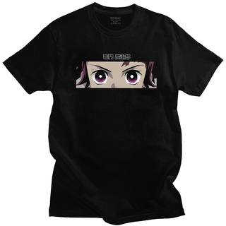 คอตต้อนคอกลมขายดี เสื้อยืดแขนสั้น พิมพ์ลายอนิเมะ Demon Slayer Kimetsu No Yaiba Nezuko Kamado Eye Gift KIlbcb59LPckml77 ส