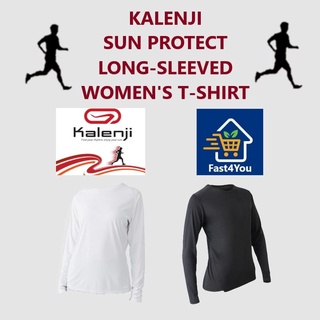 (พร้อมส่ง) Kalenji Run Sun Protect Womens Long-Sleeved T-Shirt เสื้อวิ่งแขนยาว เสื้อกีฬาแขนยาว ผู้หญิง สตรี