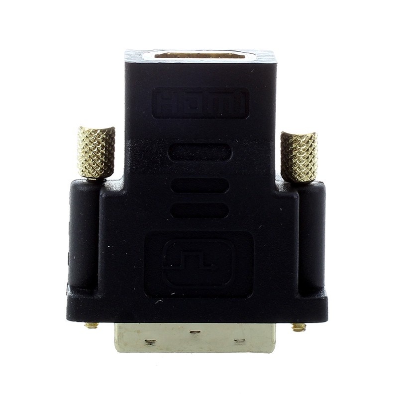 อะแดปเตอร์แปลงวิดีโอ Hdmi Female To Dvi-I Dvi 24+5 Male สีทอง #2