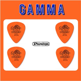 ปิ๊กกีต้าร์  Jim Dunlop : TORTEX  Standard  0.6 mm. (Pack x4 ชิ้น)  สีส้ม/Orange  **Original 100%**