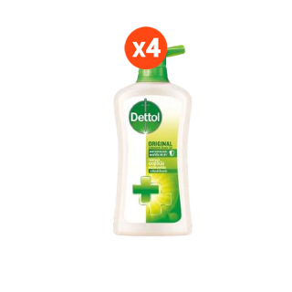 Dettol เดทตอล สบู่เหลวอาบน้ำ แอนตี้แบคทีเรีย ออริจินัล 450 มล. x 4