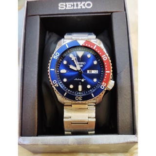 SEIKO Automatic new logo รุ่น SRPD53K1 หน้าปัดสีน้ำเงิน ขอบเป๊ปซี่ ใหม่ ประกันศูนย์ไทย แท้ 💯