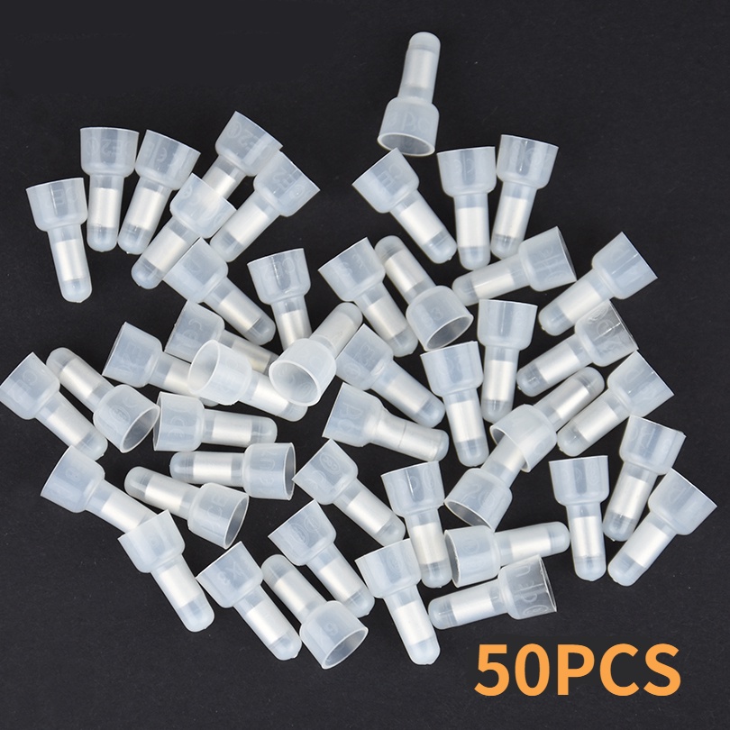 50 / 100 ชิ้น CE1 CE2 CE5 ปิด End Crimp Caps สายไฟ Terminals Connectors ชุด AWG 12-10 16-14 22-16
