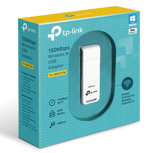 Wireless USB Adapter TP-LINK (TL-WN727N) N150 สินค้าประกันศูนย์ lifetime warranty