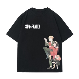 เสื้อยืดโอเวอร์ไซส์เสื้อยืด พิมพ์ลาย Spy X Family พลัสไซซ์ สีขาว สําหรับครอบครัว ทุกเพศ ไซซ์ S-4XLS-3XL