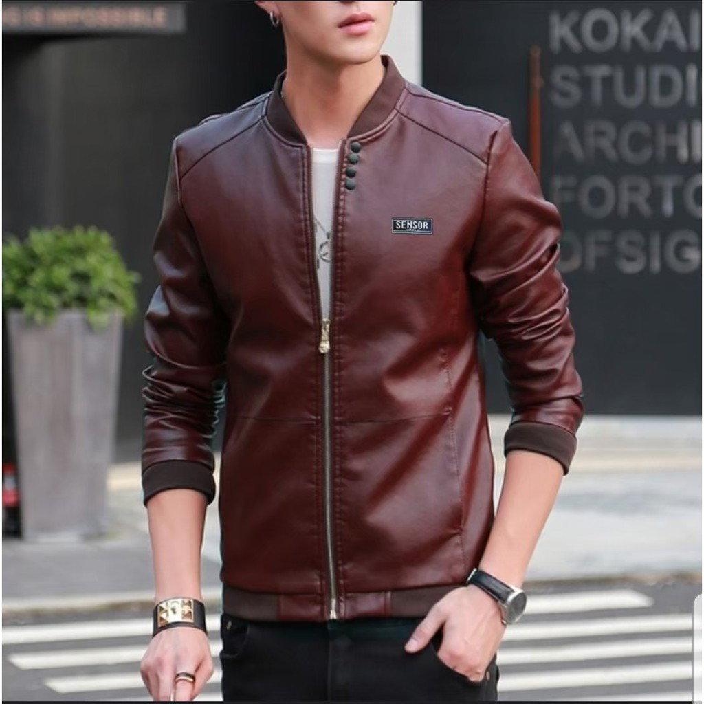 Bomber Jacket Men Original Sensor - Leather Jacket - Bomber Mat Oscar Jacket - Bomber Oscar