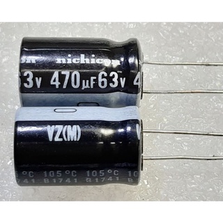 Nichicon 470uf 63v Capacitor ตัวเก็บประจุ คาปาซิเตอร์