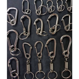 พวงกุญแจสแตนเลสแท้ คาราบิเนอร์ Carabiners สแน็ปลิงค์ ตะขอสแตนเลส ตะขอทองเหลือง พวงกุญแจ ห่วงสแตนเลส ราคาส่ง ห่วงกุญแจ