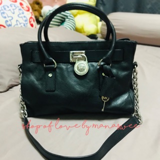 กระเป๋า Michael Kors Hamilton Leather Satchel แท้💯%