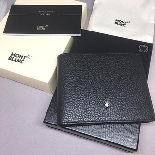 กระเป๋าสตางค์ Montblanc Meisterstuck Black Leather Wallet