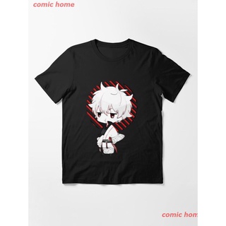 New Sakata Gintoki Chibi Anime Essential T-Shirt เสื้อยืดพิมพ์ลายการ์ตูนมังงะ ดผ้าเด้ง คอกลม cotton ความนิยม sale Unisex