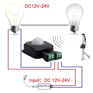 Zzoneautomatic Dc 12v 24 V 10a อินฟราเรดบอดี้ Pirเซนเซอร์ตรวจจับการเคลื่อนไหว