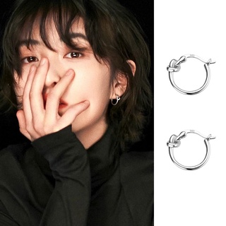 ต่างหูเงินแท้ 925 knot earrings ต่างหูแฟชั่น ต่างหูมินิมอล