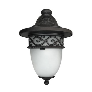 Outdoor branch lights WALL BRACKET CARINI 8519WS(A) CLASSIC ALUMINIUM/GLASS BROWN External lamp Light bulb ไฟกิ่งภายนอก