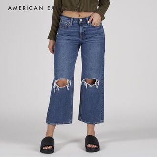 American Eagle 90s Wide Leg Crop Jean กางเกง ยีนส์ ผู้หญิง ไวด์เลก ครอป  (WWI 043-4109-936)