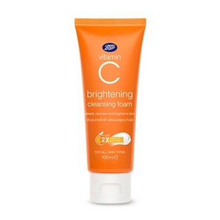 BOOTS VITAMIN C บู๊ทส์ วิตามิน ซี ไบร์ทเทนนิ่ง คลีนซิ่ง โฟม  100 มล