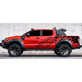 A1 สติกเกอร์ติดรถยนต์ สติกเกอร์ลายโคลน สติ๊กเกอร์ ford ranger