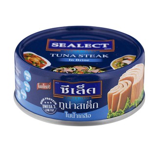 Sealect Steak Tuna ซีเล็ค ทูน่าสเต็กในน้ำเกลือ ขนาด 80กรัม ยกแพ็ค 4กระป๋อง