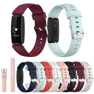 L/S Soft Silicone Sports Replacement Watch Band Strap For Fitbit Inspire 2 Quick Release Smart Watch Fashion Accessories