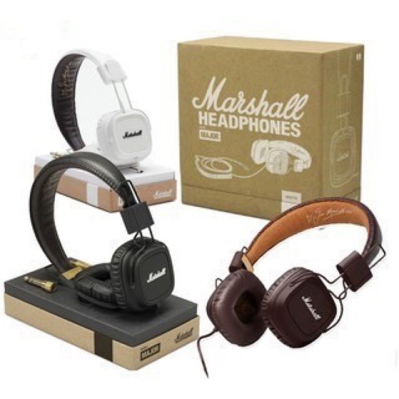 marshall headphones leather