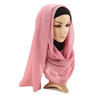 ผ้าพันคอ ผ้าคลุมไหล่มุสลิม ผ้าพันคอฮิญาบ ผ้าพันคอผู้หญิง Muslim Headwear Bandanas Head Wrap Hair