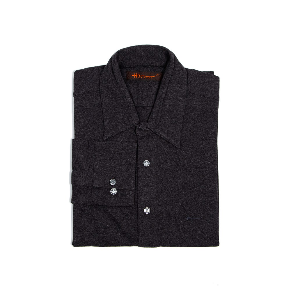 Polo Shirts 390 บาท Hazard เสื้อยืดโปโลแขนยาว สีพื้น Single jersey(ซิงเกิ้ลเจอร์ซีย์) สีดำ Men Clothes