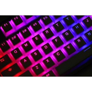 PBT BLACK PUDDING KEYCAPS ANSI  Layout คีย์แคปพุดดิ้งสีดำ ปุ่มคีย์บอร์ดสำหรับ Mechanical Keyboard ชุดใหญ่ใส่ได้ทุกขนาด