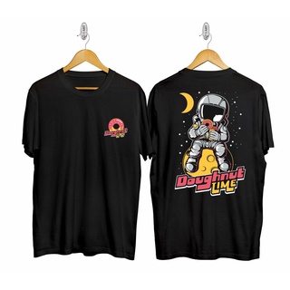 เสื้อยืดคอกลมเสื้อยืดแขนสั้น พิมพ์ลาย ASTRONOT DONUT สําหรับผู้ชาย - Astronot T-SHIRT - เสื้อยืด - เสื้อยืด DOMINO - เสื