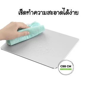 แผ่นรองเม้าส์ Aluminum Mouse Pad ทนทานใช้งานลื่นไหล ทำความสะอาดง่าย ไม่เป็นแหล่งสะสมเชื้อโรค