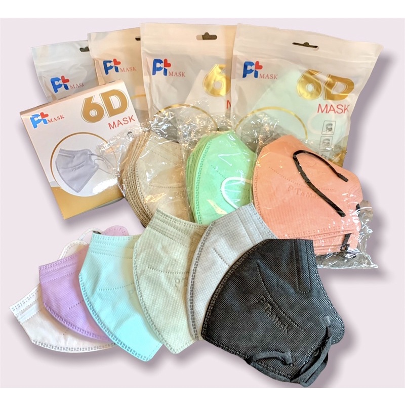แมส 6D Mask  PT Mask 6D หน้ากาก 6D  แมสพี่อั้ม  หน้ากากอนามัยทางการแพทย์ แมส 4 ชั้น N95