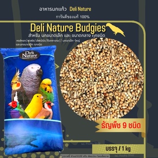 Deli Nature ธัญพืช 9 อย่าง อาหารนกแก้วสำหรับนกหงส์หยก และนกแก้วขนาดเล็กอื่นๆ