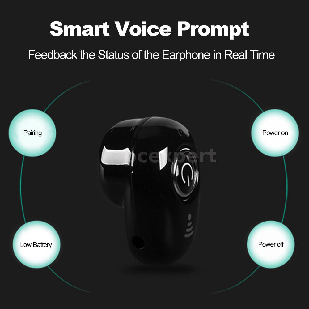 หูฟังบลูทูธ 4.1 S650 In-Ear พร้อมไมโครโฟนสีดํา 4 กรัม #8