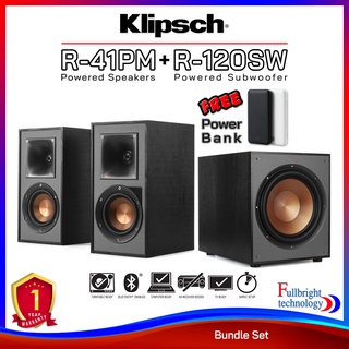 Klipsch R-41PM (Speakers) + Klipsch R-100SW / R-120SW (Subwoofer) บันเดิ้ลเซ็ตคู่ลำโพงสุดคุ้ม รับประกันศูนย์ไทย 1 ปี แถมฟรี Power Bank 1 ตัว