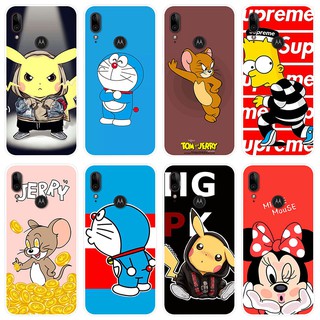 เคสสำหรับ Motorola MOTO E6 Plus Case Silicone Back Cover Soft Casing MOTO E6Plus cartoon TPU เคส