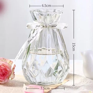 [พร้อมส่ง] แจกันดอกไม้แก้ว โปร่งใส แจกันสำหรับตกแต่งหรือใส่ดอกไม้ แจกันXK