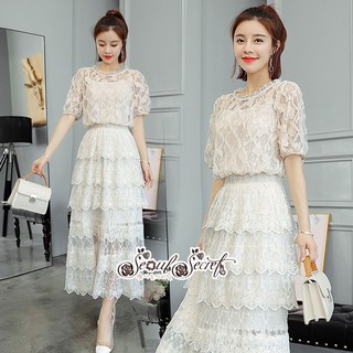 Embroidery Lace Sleeve design Cream Set pattern Chiffon Crepe