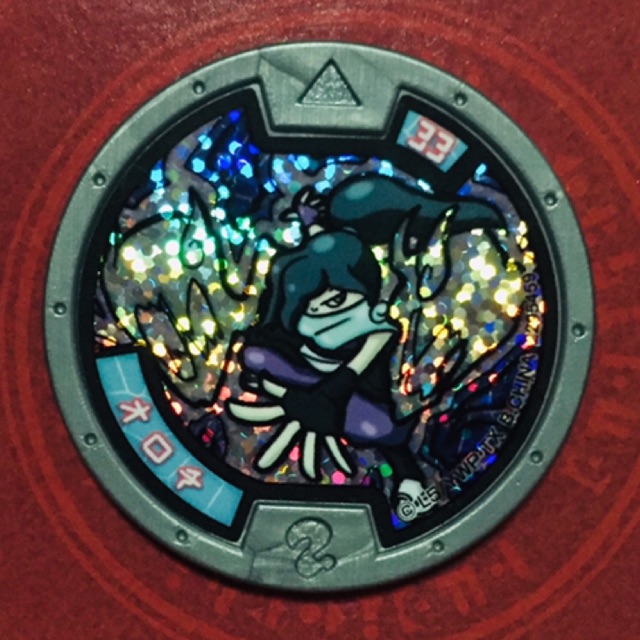 yo-kai watch series 1 venoct holofoil rare medal