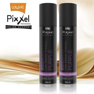 แชมพู โลแลน พิกเซล คัลเลอร์ รีเฟรช แชมพู สีม่วง 100มล แชมพูเปลี่ยนสีผม Lolane PIXXEL Color Refresh Shampoo 250ml. สี Pur