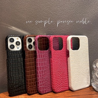 case iphone 13 pro max เคสโทรศัพท์มือถือลายหนังจระเข้สําหรับ Iphone 13 Pro Max Iphone 12 Pro Max 11 Pro Max