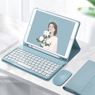 เคสคีย์บอร์ดบลูทูธไร้สาย พร้อมคีย์บอร์ด สําหรับ iPad 9.7 10.2 5th 6th 7th gen 8th 9th 10 gen Air 2 3 4 5 Pro 9.7 10.5 11 Mini 6