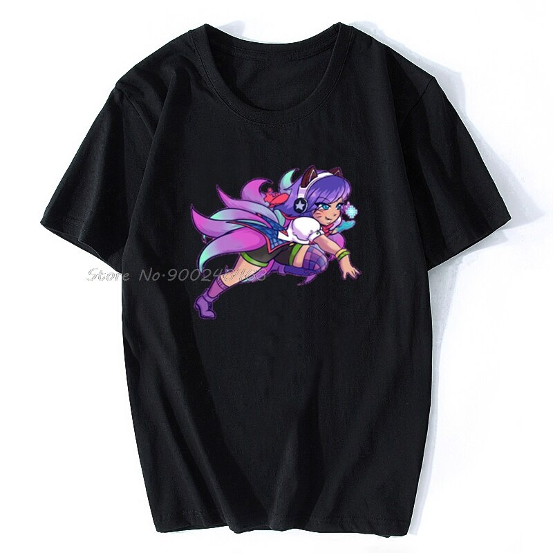 เสื้อยืดพิมพ์ลาย Regular Tee Comics Ahri Arcade สําหรับผู้ชาย