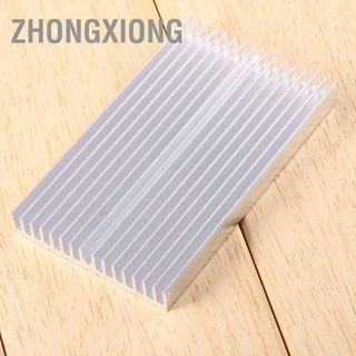 Zhongxiong ชิประบายความร้อนอลูมิเนียม Diy 100x60 X 10 มม. สําหรับทรานซิสเตอร์ไฟ Led