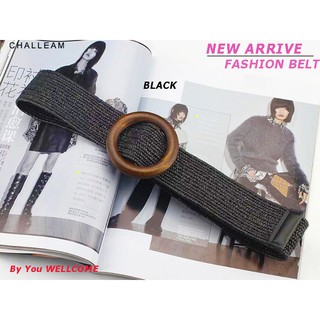 เข็มขัดผู้หญิง เข็มขัดปอถักยางยืด เอว26-34 🅰NEW FASHION WOMEN BELT🅰พร้อมส่ง✅