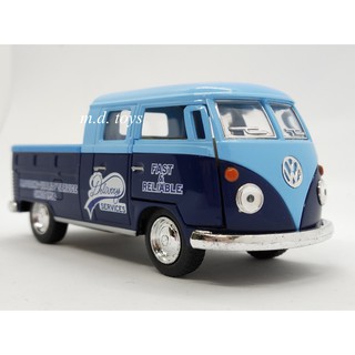 รถโมเดลเหล็ก รถกระบะ 1963 Volkswagen Bus Double Cab Pickup (Delivery)