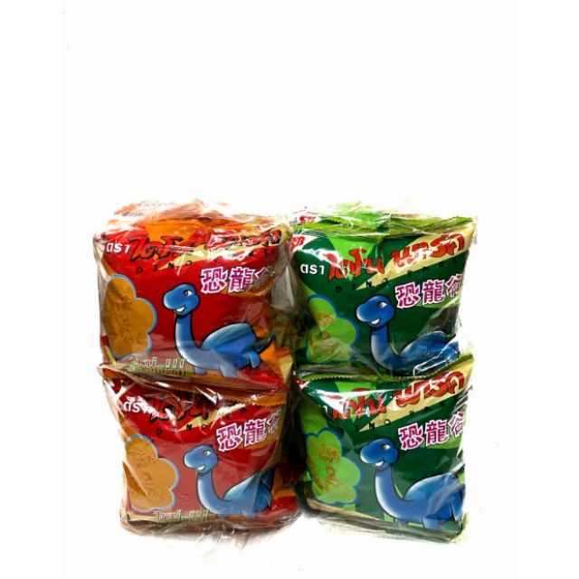 ขนมทอดกรอบ​ ตราไดโนเสาร์​ ขนาด​ 13​ กรัม​ บรรจุ​ 12​ ซอง​ (สินค้ามีตัวเลือก)​