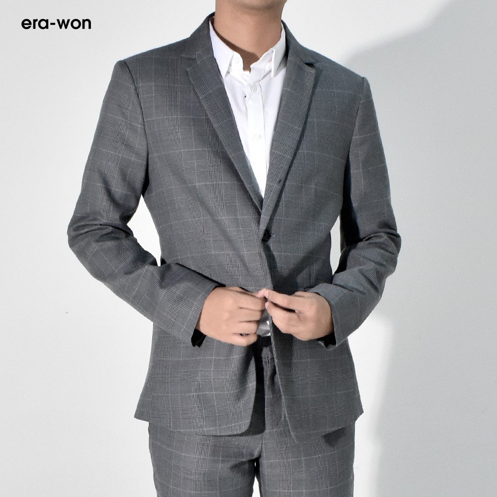 era-won เสื้อสูท ทรงสลิม Blazer Monotone สี Blackboard