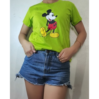 tshirt For Women Korean Top Thin/Sexy Fit Cotton Mickey Mouse t dg